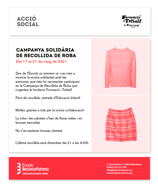 cartell recollida roba 2021
