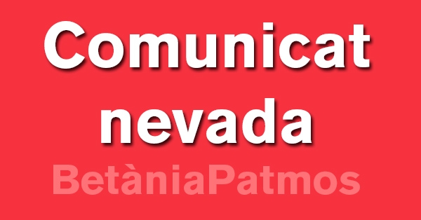 Comunicat Nevada: l'Escola obrir&agrave; amb normalitat
