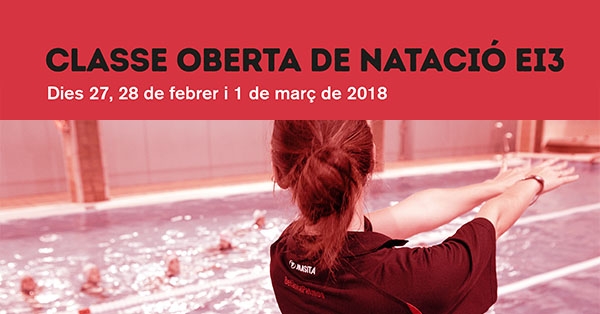 Classe oberta de nataci&oacute; a EI3