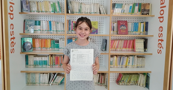 L&rsquo;alumna Emma G., de 5&egrave; de Prim&agrave;ria, finalista al concurs literari Imagina l&rsquo;&Iacute;ndia