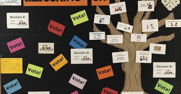 A 3r de Prim&agrave;ria treballem el projecte Soc un votant