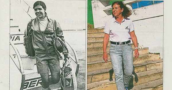 Mari Paz Corominas i Quique Sent&iacute;s, antics alumnes de Bet&agrave;niaPatmos, han creuat nedant l&rsquo;Estret de Gibraltar