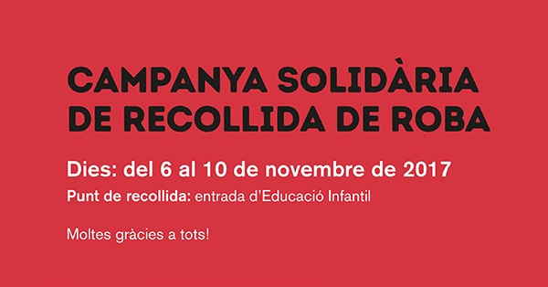 Campanya solid&agrave;ria de recollida de roba