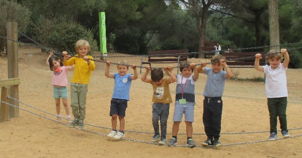Els alumnes d'EI4 anem al parc de l'Oreneta