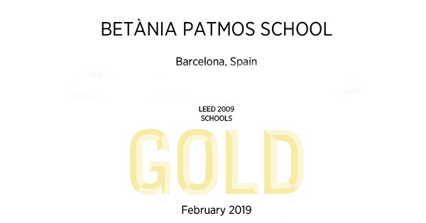L&rsquo;Escola obt&eacute; la certificaci&oacute; internacional Leed Gold