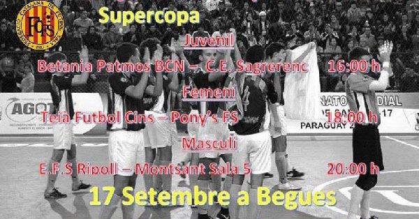 L&rsquo;equip de Futbol Sala de l&rsquo;Escola Bet&agrave;niaPatmos finalista de la Supercopa Catalunya