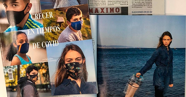 L&rsquo;Olivia Mandle, alumna de 2n ESO, una de les protagonistes del reportatge "Crecer en tiempos de Covid" de El Pa&iacute;s Semanal