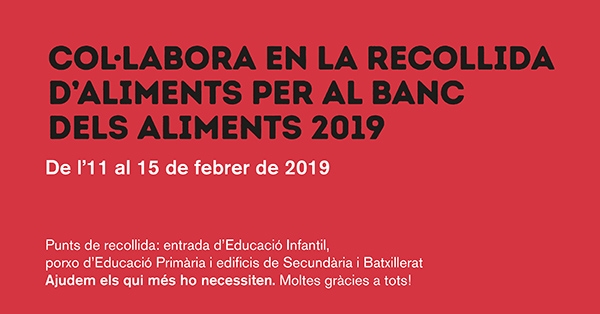 Campanya solid&agrave;ria de recollida d'aliments