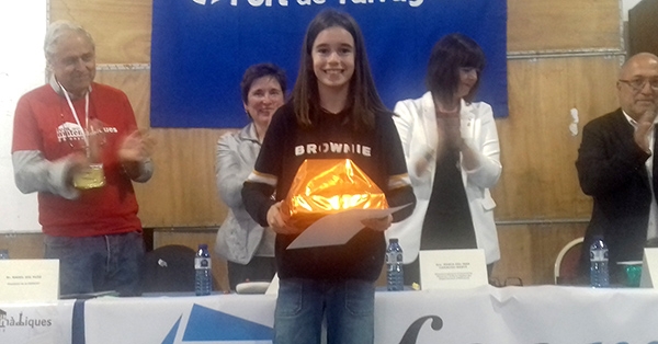 Andrea S., alumna de 6&egrave; de Prim&agrave;ria, guanyadora del 2n Premi del concurs Fem Matem&agrave;tiques
